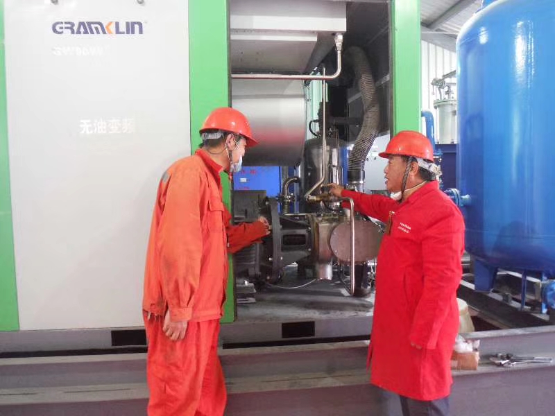 水潤滑無油空壓機工廠售后-格蘭克林空壓機